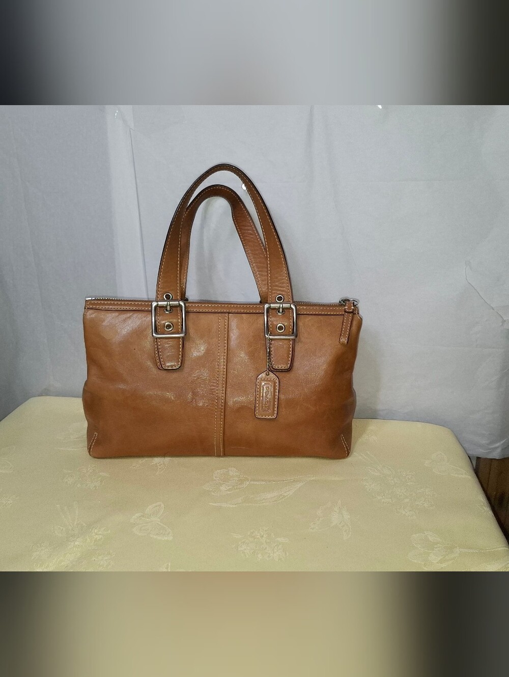 Vintage Coach Legacy Zip Satchel Bag - Picture 7 of 8